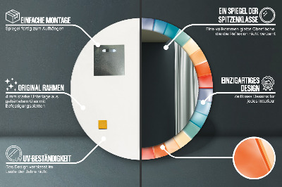 Dekorative spejle Radiale koncentriske striber