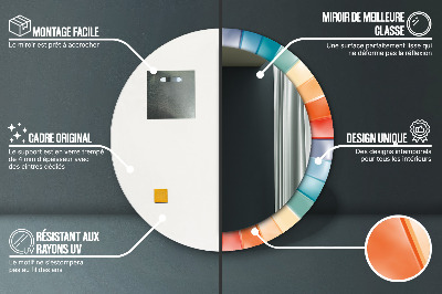 Dekorative spejle Radiale koncentriske striber