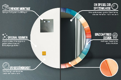 Dekorative spejle Radiale koncentriske striber