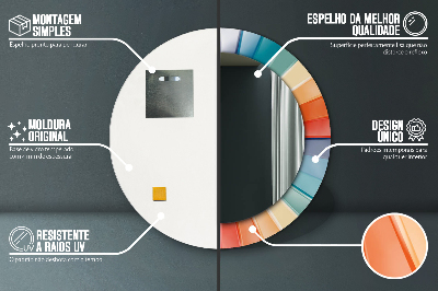 Dekorative spejle Radiale koncentriske striber