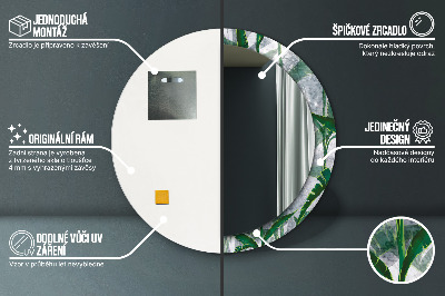 Dekorative spejle Tropiske blade