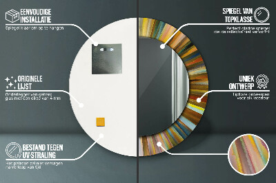 Dekorative spejle Abstrakt radialt mønster