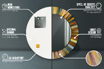 Dekorative spejle Abstrakt radialt mønster