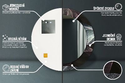 Dekorative spejle Mørke tropiske blade
