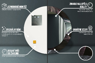 Dekorative spejle Mørke tropiske blade