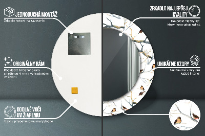 Dekorative spejle Fugle spurve grene