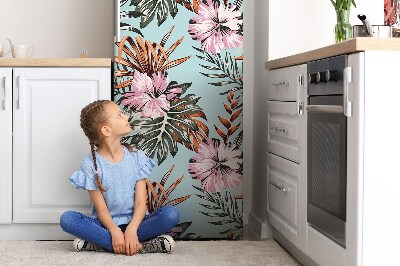 Magnetisk klistermærke til køleskabet Hibiscus-blomster