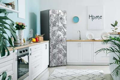 Magnetisk måtte til køleskabet Tåreformet blomsterlinje