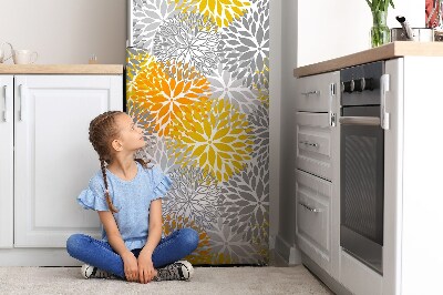 Magnetisk klistermærke til køleskabet Krysantemum