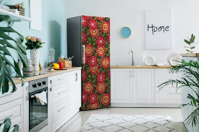 Magnetisk måtte til køleskabet Geometrisk blomst