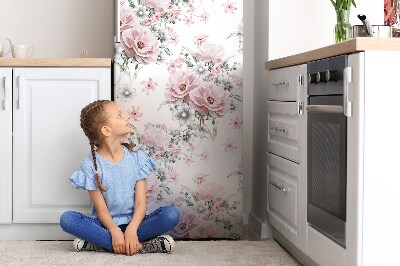 Beskyttelsesmagnet til køleskabet Blomster delikat mønster