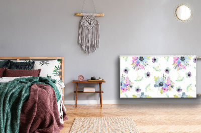 Magnetisk måtte til radiatoren Lilla blomster