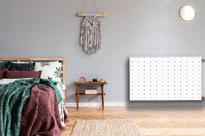 Dekorativt radiatordæksel Blomstret design