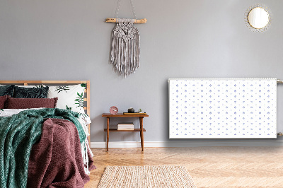 Dekorativt radiatordæksel Blomstret design