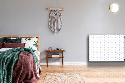 Dekorativt radiatordæksel Blomstret design