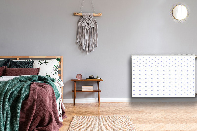 Dekorativt radiatordæksel Blomstret design