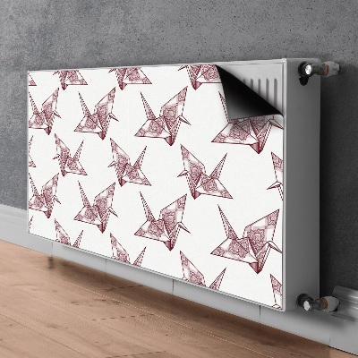 Dekorativt radiatordæksel Fugle origami