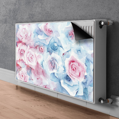 Magnetisk måtte til radiatoren Pastelblomster