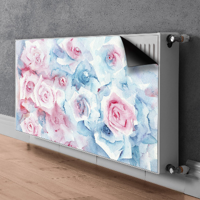 Magnetisk måtte til radiatoren Pastelblomster