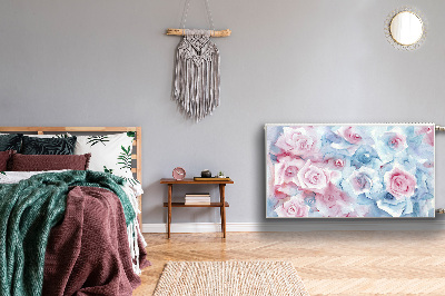 Magnetisk måtte til radiatoren Pastelblomster