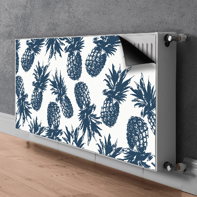 Magnetisk klistermærke til en radiator Grå ananas