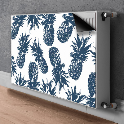 Magnetisk klistermærke til en radiator Grå ananas