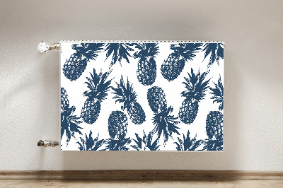 Magnetisk klistermærke til en radiator Grå ananas