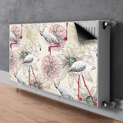 Magnetisk radiatordæksel Lyserød flamingo