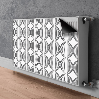 Radiator dekoration Cirkler i retrodesign