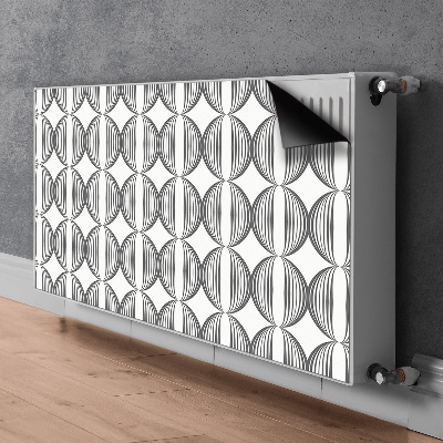 Radiator dekoration Cirkler i retrodesign