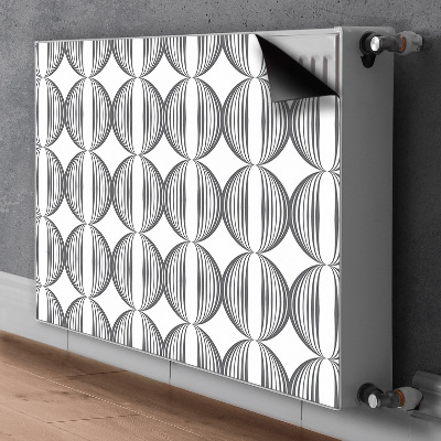 Radiator dekoration Cirkler i retrodesign