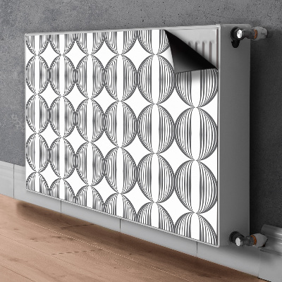 Radiator dekoration Cirkler i retrodesign