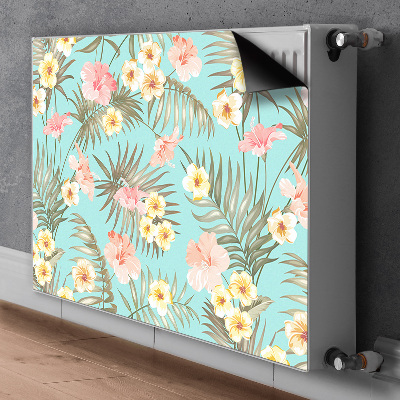 Dekorativt radiatordæksel Pastelblomster