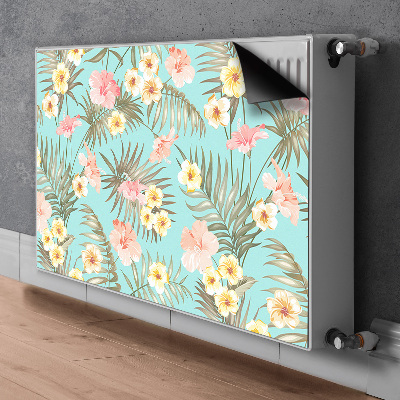 Dekorativt radiatordæksel Pastelblomster