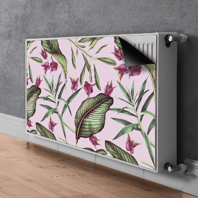 Magnetisk radiatordæksel Lyserøde blomster