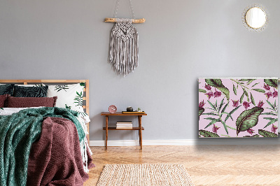 Magnetisk radiatordæksel Lyserøde blomster