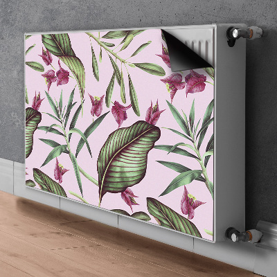 Magnetisk radiatordæksel Lyserøde blomster