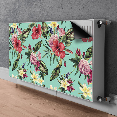 Magnetisk radiatordæksel Blade og blomster