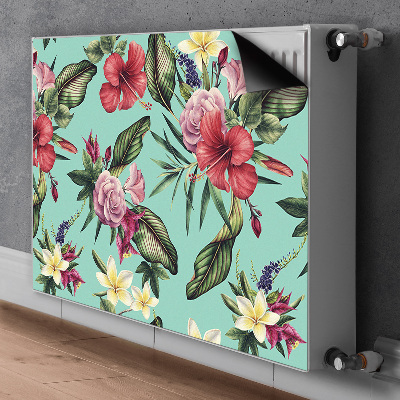 Magnetisk radiatordæksel Blade og blomster