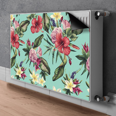 Magnetisk radiatordæksel Blade og blomster