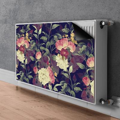 Dekorativt radiatordæksel Vintage blomster