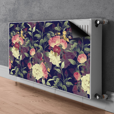 Dekorativt radiatordæksel Vintage blomster