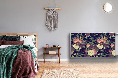 Dekorativt radiatordæksel Vintage blomster