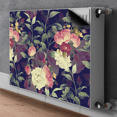 Dekorativt radiatordæksel Vintage blomster