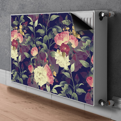 Dekorativt radiatordæksel Vintage blomster