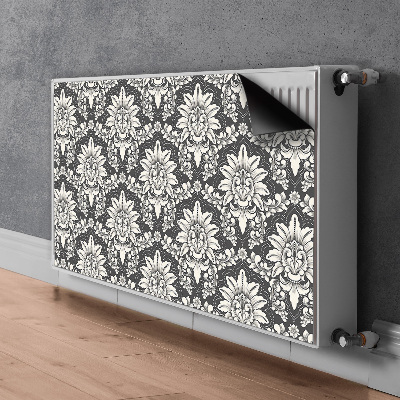 Magnetisk radiatordæksel Damask-mønster