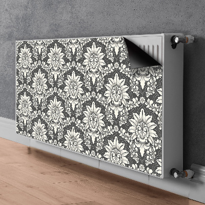 Magnetisk radiatordæksel Damask-mønster