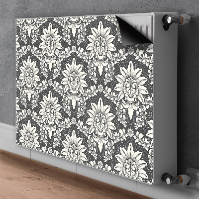 Magnetisk radiatordæksel Damask-mønster