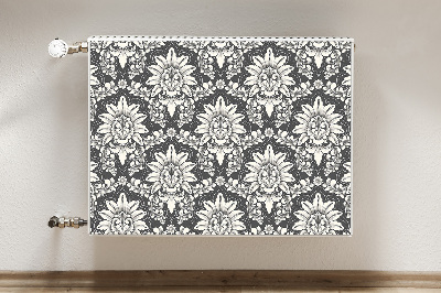 Magnetisk radiatordæksel Damask-mønster