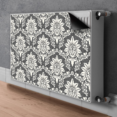 Magnetisk radiatordæksel Damask-mønster